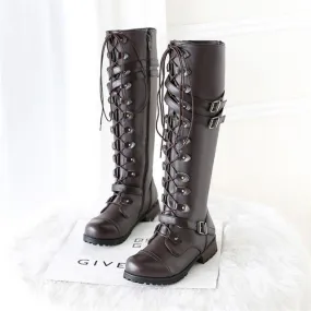 Women's Belt Buckle Boots
