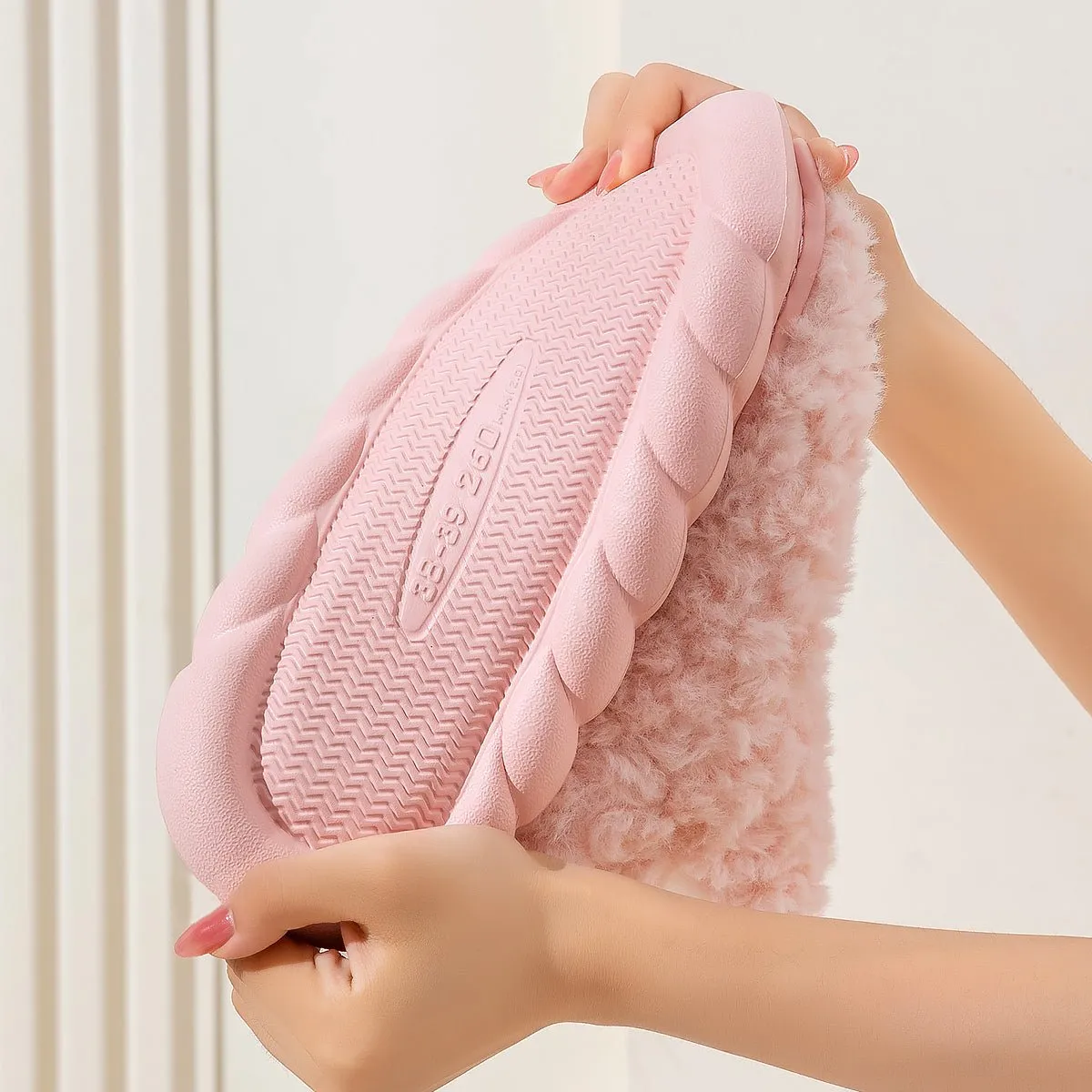 Womens Cute Fuzzy Slipper Boots