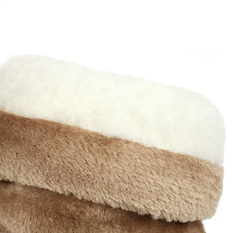 Women's Fur Ball High Boots Warm Ethnic Boots