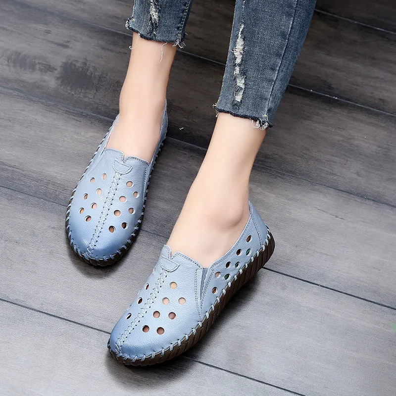 Women's Imitation Leather Ballet Loafers