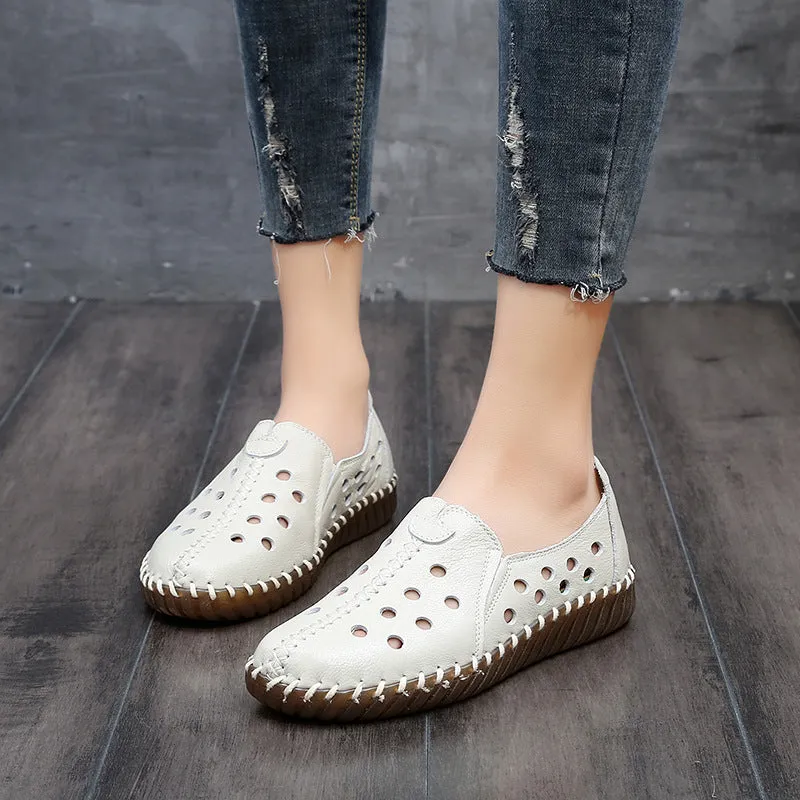 Women's Imitation Leather Ballet Loafers