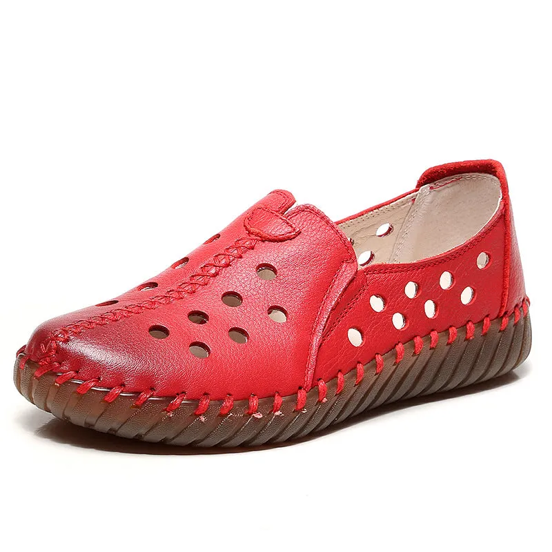 Women's Imitation Leather Ballet Loafers